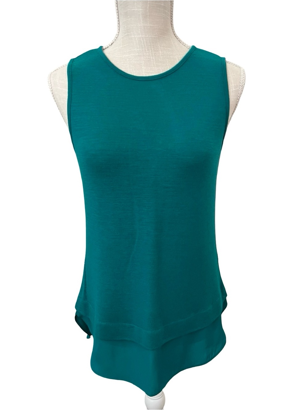 Banana Republic Teal Layered Sleeveless Tank